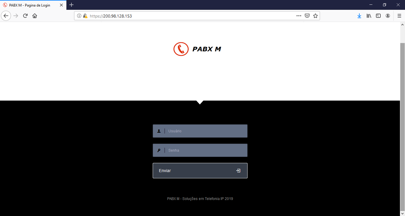 PABX M - Login